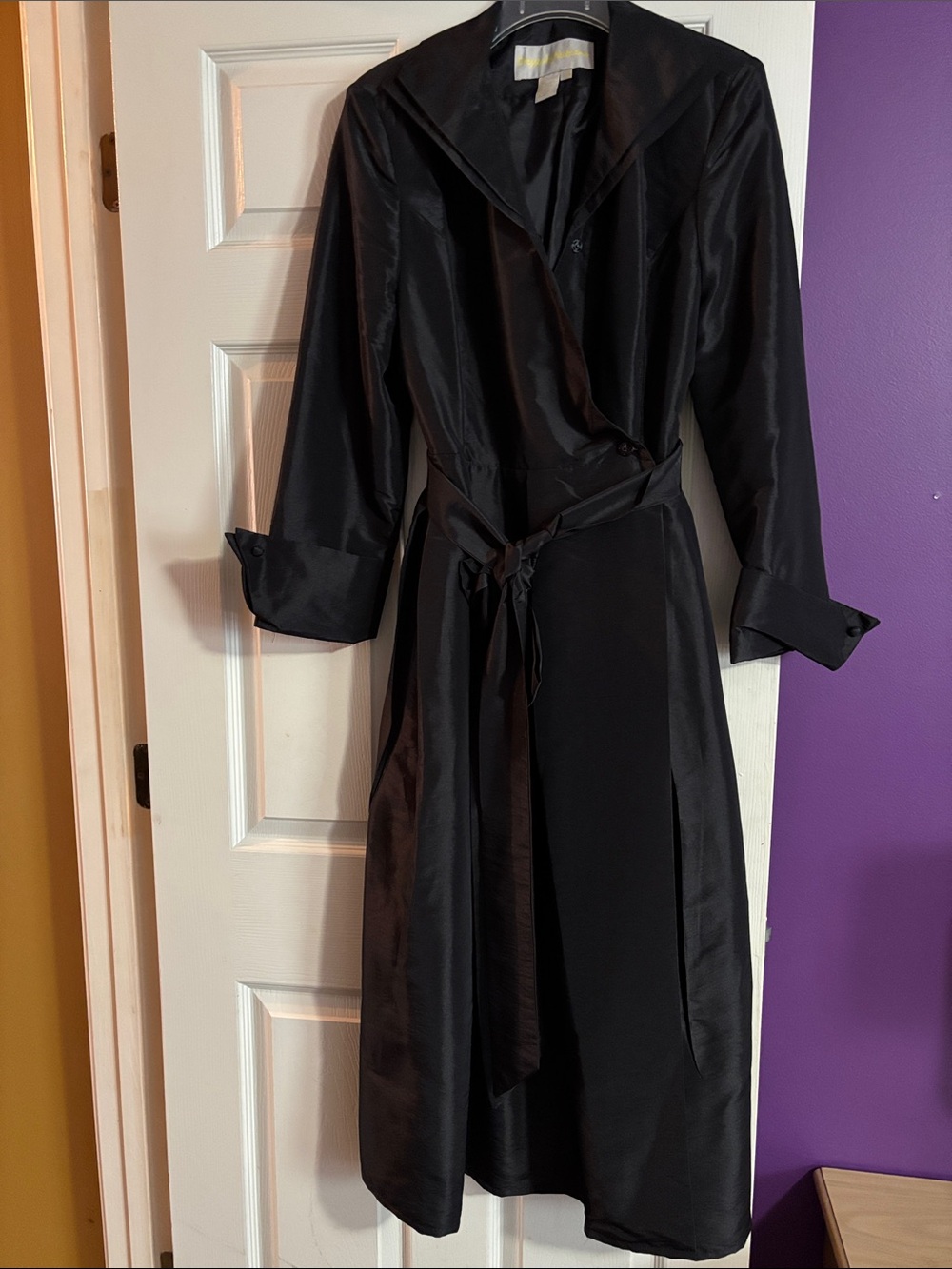Black Wrap-Style Women’s Dress